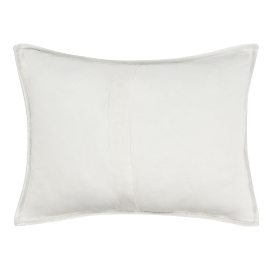 Villa by Classic Home - Dimitry 100% Rayon Velvet Ivory Standard Sham - 26W - Ivory - V160014 veiw 2