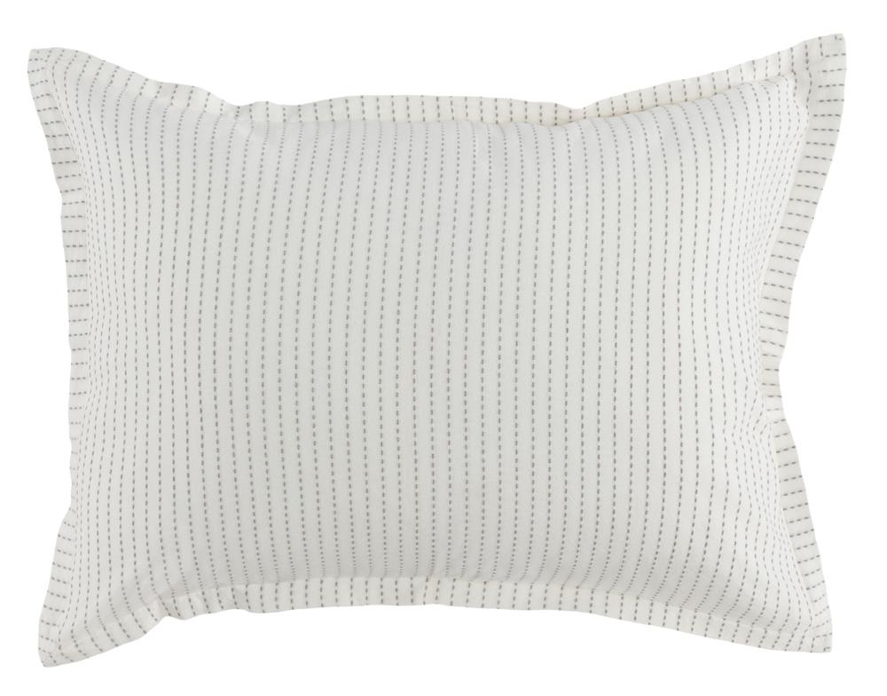 Villa by Classic Home - Karina 100% Cotton Ivory Standard Sham - 20W - Ivory - V190044 veiw 1