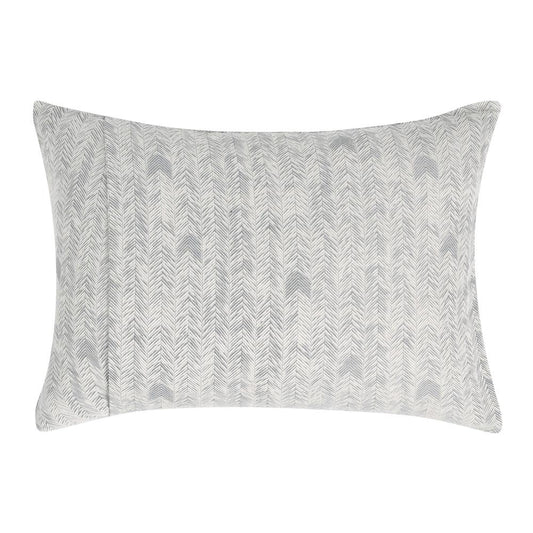 Villa by Classic Home - Lana 100% Cotton Gray Embroidered Sham - 26W - Gray - V140699 veiw 2