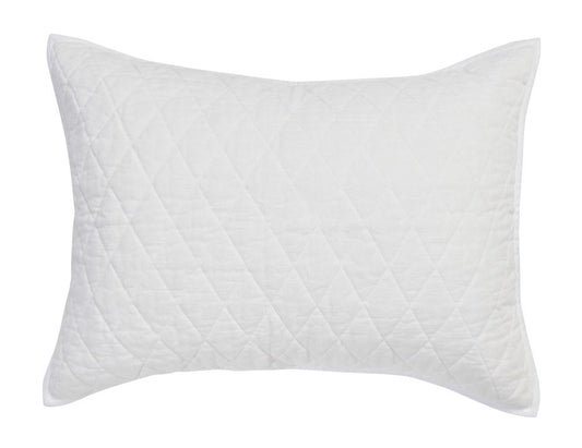 Villa by Classic Home - Lana 100% Cotton White Standard Sham - 26W - White - V250042 veiw 2