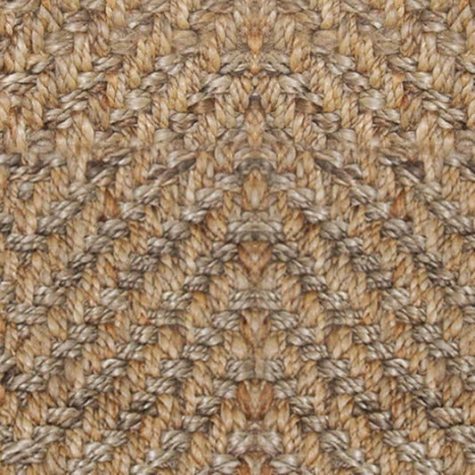 Villa by Classic Home - Chevron Handwoven Jute Area Rug - 8W - Natural/grey - 30063515 veiw 2