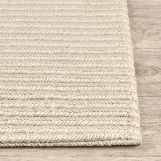 Villa by Classic Home - Dawson 5X8 Wool Blend Fabric Handwoven Beige Accent Area Rug - 5W - Beige - 30091844 veiw 2