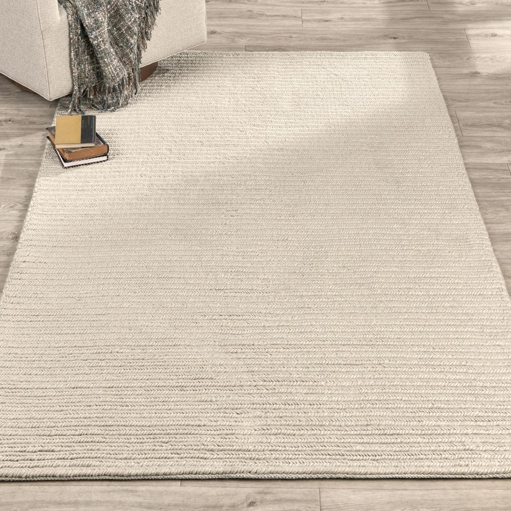 Villa by Classic Home - Dawson 5X8 Wool Blend Fabric Handwoven Beige Accent Area Rug - 5W - Beige - 30091844 veiw 6