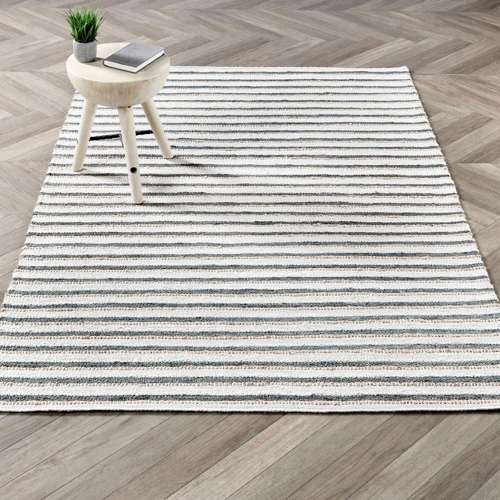 Villa by Classic Home - Del Mar Jute Blend Area Rug - 2W - Ivory, Aqua - 30091690 veiw 5