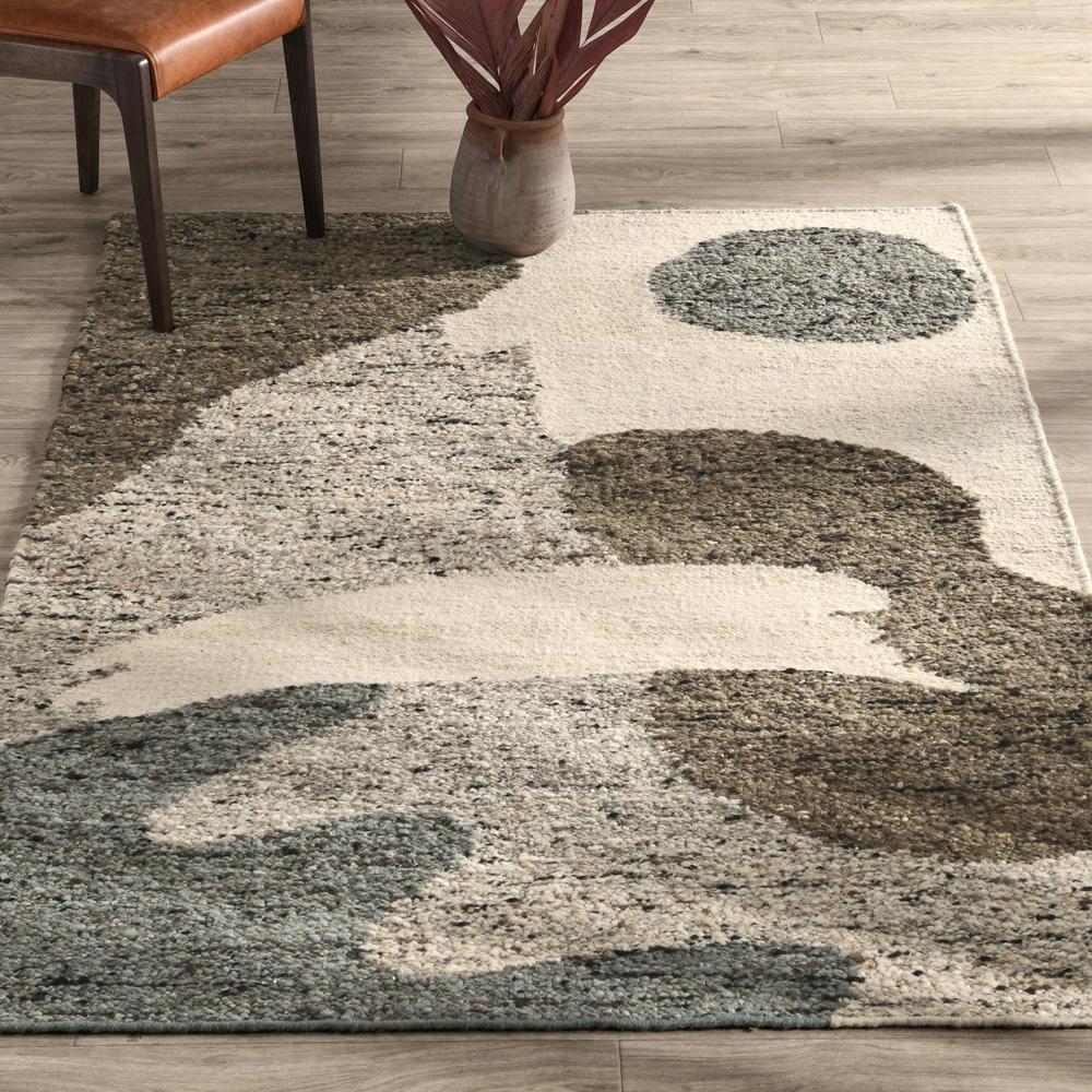 Villa by Classic Home - Hesperia 5X8 Hand Woven Wool Fabric Cedar Multi-Color Pattern Area Rug - 5W - Multi-Color - 30091834 veiw 6