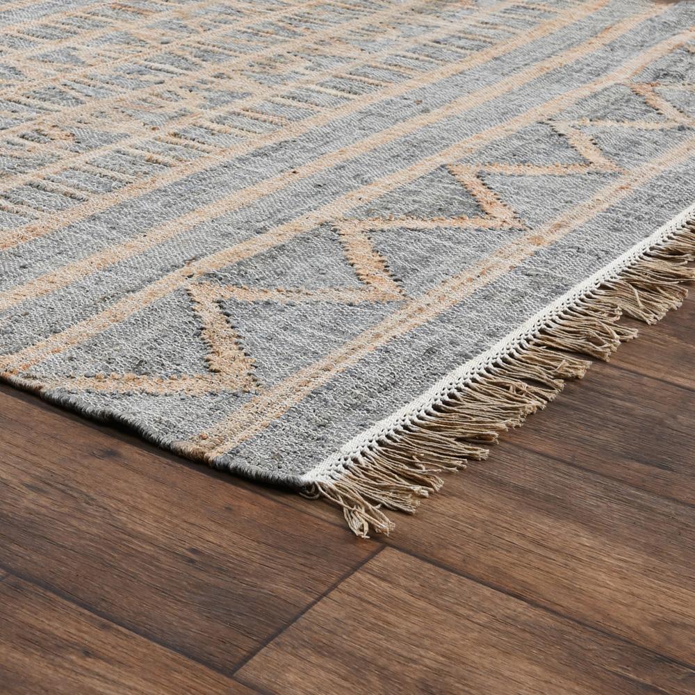 Villa by Classic Home - Megan Natural Jute Handwoven Area Rug - 8W - Natural/Spa Blue - 30090865 veiw 3