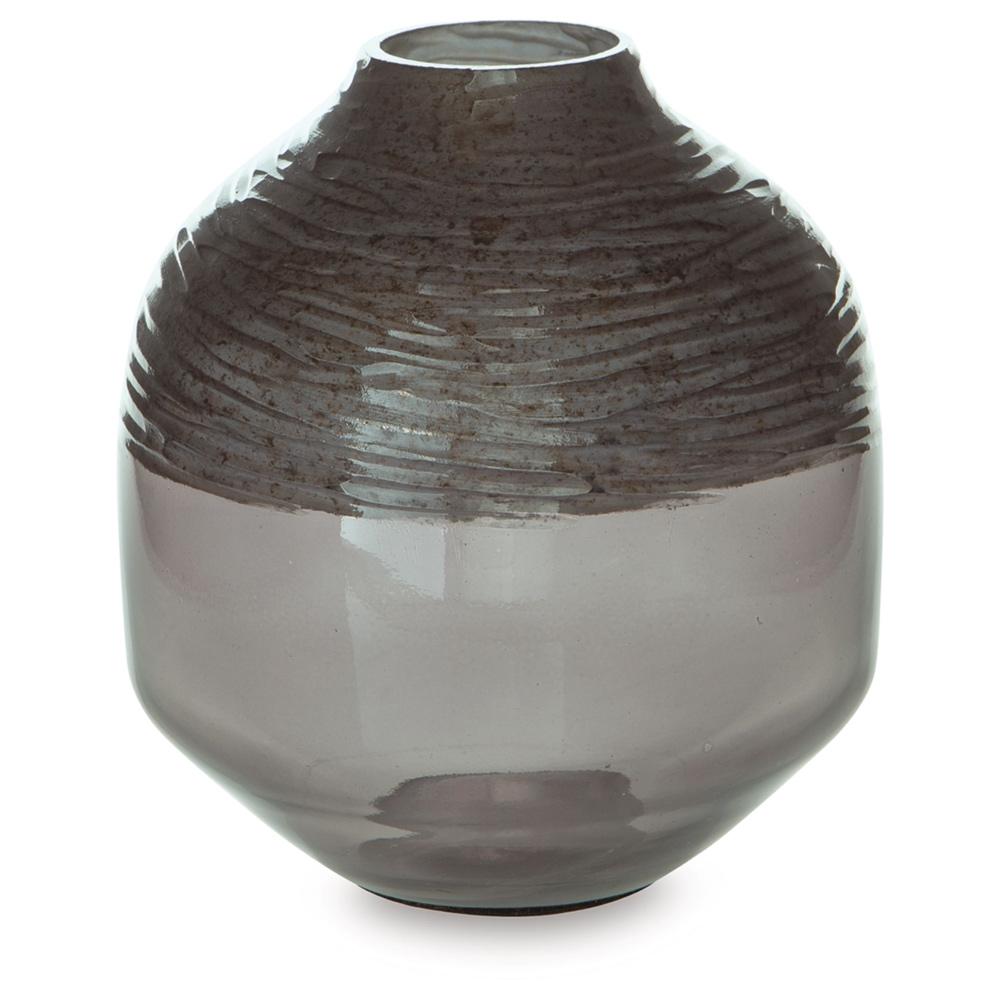 Signature Design by Ashley - Harpwick Vase in Metallic Gray - A2000725 veiw 1