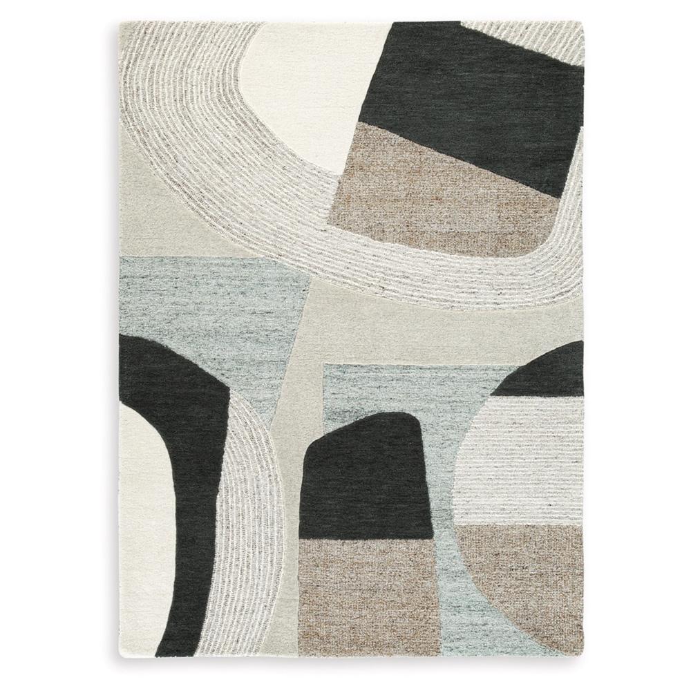 Signature Design by Ashley - Edrickhill Medium Rug in Grayish Teal/Taupe/Cream - R407122 veiw 1