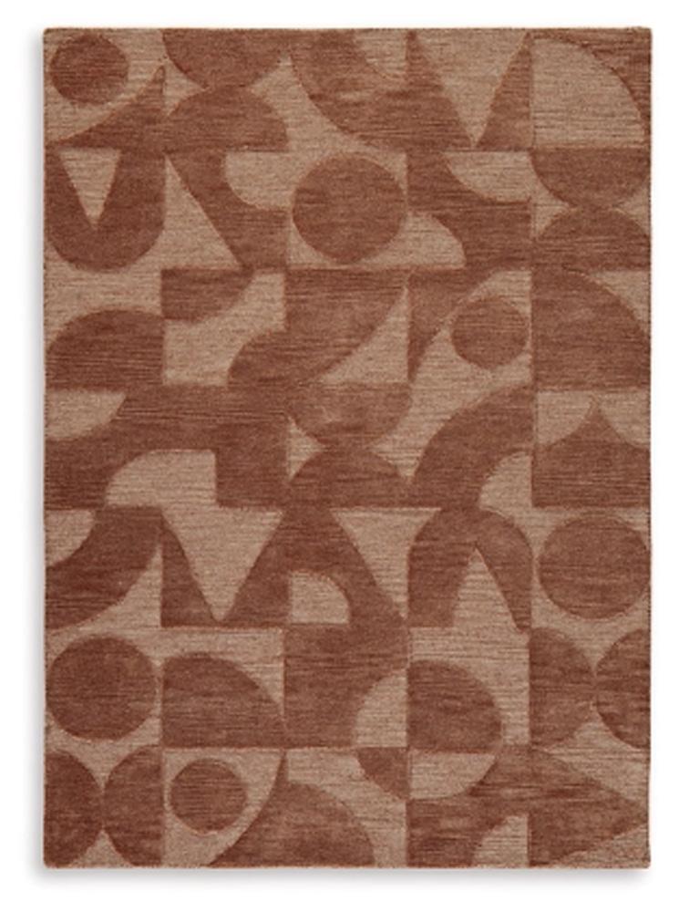 Signature Design by Ashley - Perrenton Large Rug in Clay - R407201 veiw 1