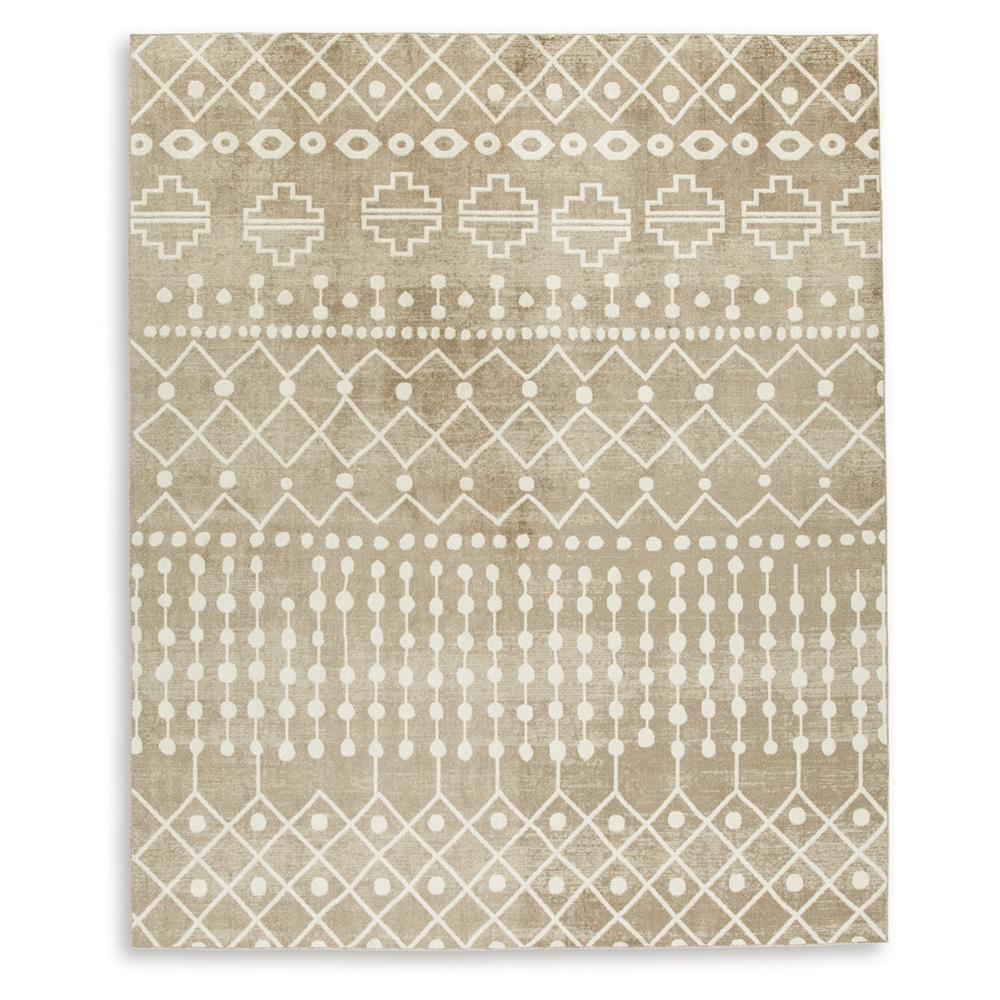 Signature Design by Ashley - Bunchly Large Rug in Tan/Brown/Cream - R406221 veiw 1