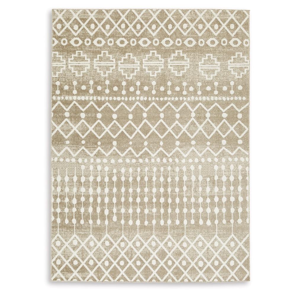 Signature Design by Ashley - Bunchly Medium Rug in Tan/Brown/Cream - R406222 veiw 1
