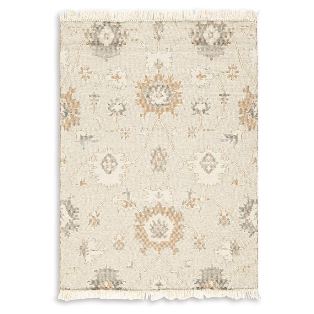 Signature Design by Ashley - Calkin Medium Rug in Linen/Gray/Caramel - R406392 veiw 1