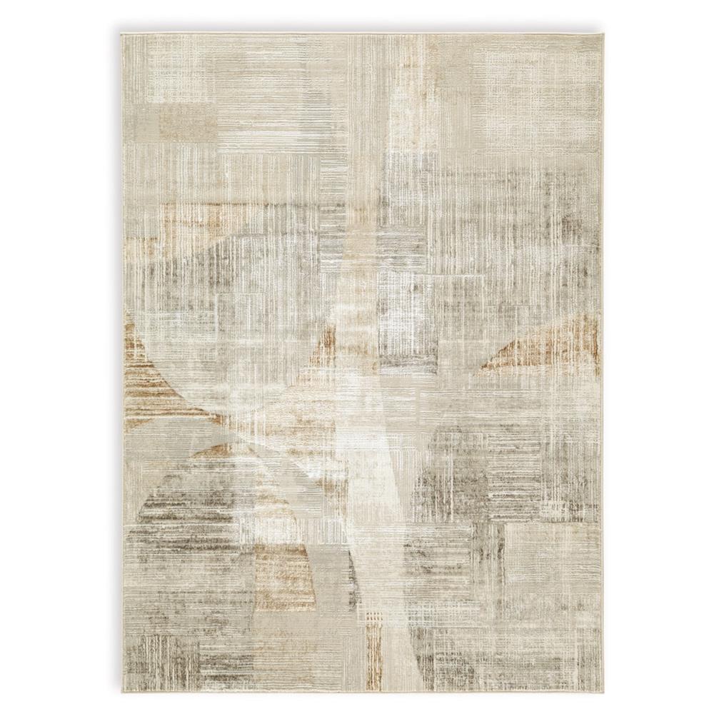 Signature Design by Ashley - Truward Medium Rug in Linen/Gray/Caramel - R406472 veiw 1
