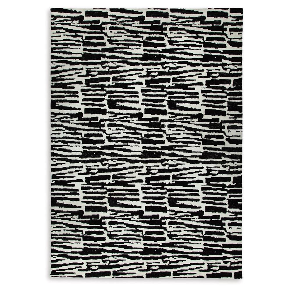 Signature Design by Ashley - Bramshaw Extra Large Rug in Black/Ivory - R406760 veiw 1