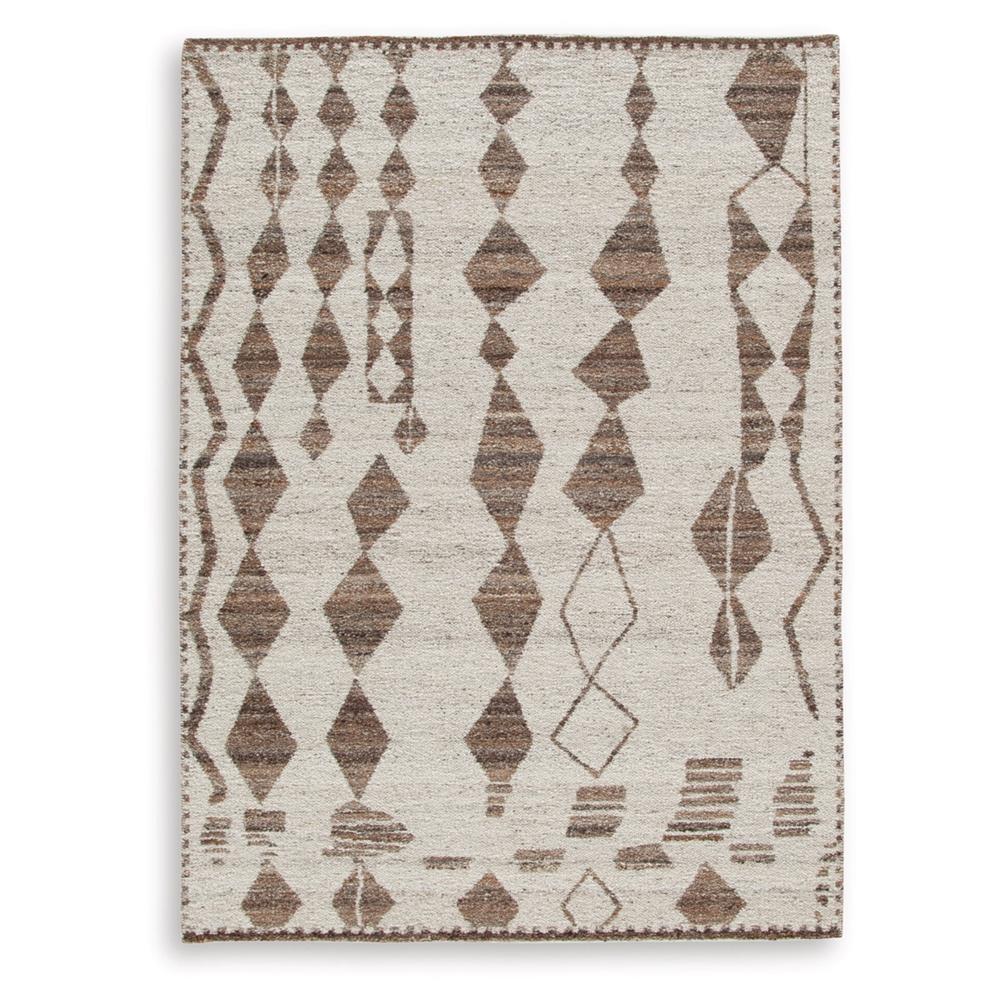 Signature Design by Ashley - Brettler Medium Rug in Beige/Brown - R406792 veiw 1