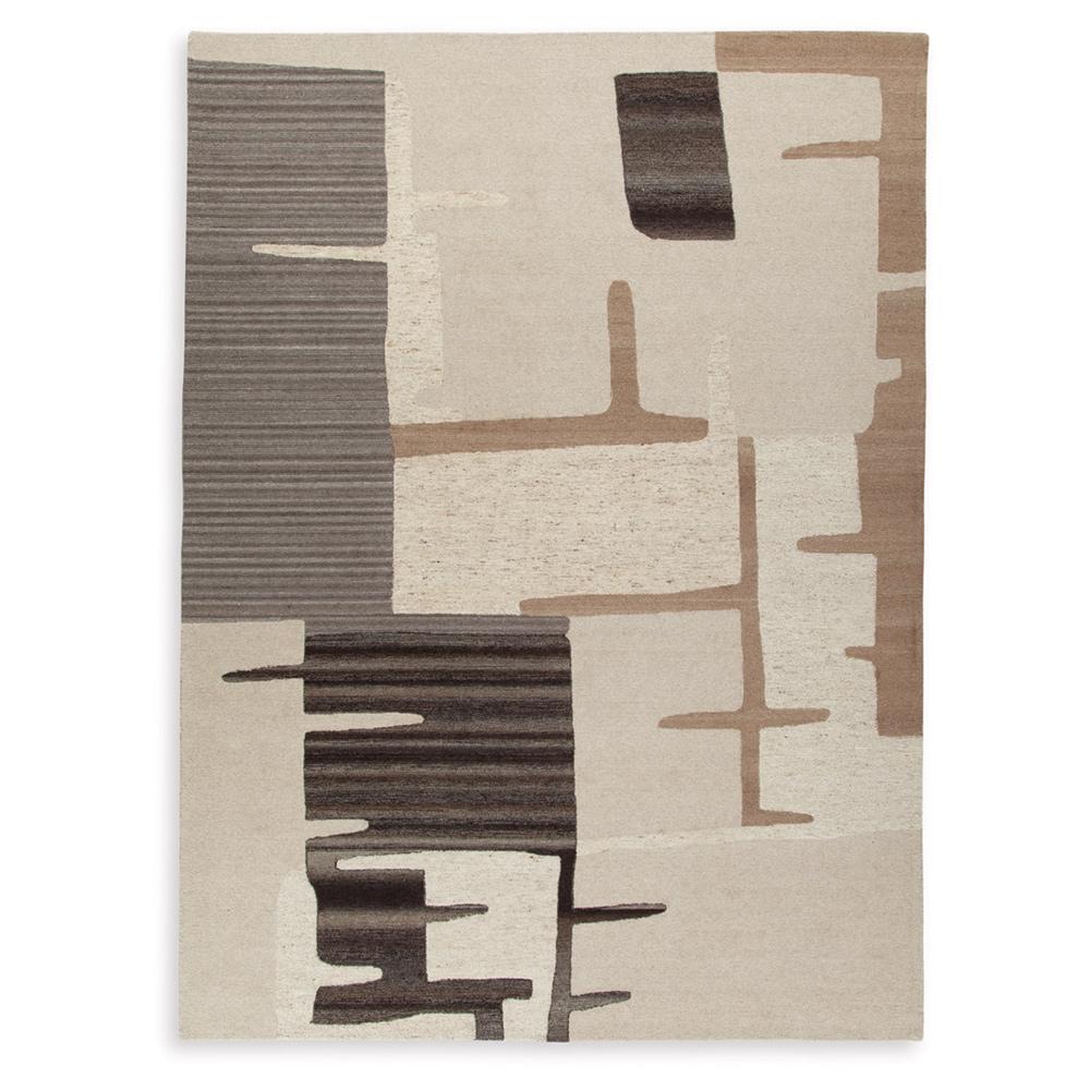 Signature Design by Ashley - Kencher Extra Large Rug in Beige/Brown - R406820 veiw 1