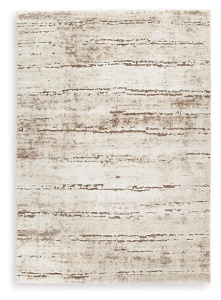 Signature Design by Ashley - Kasney Large Rug in Cream/Brown - R406851 veiw 1