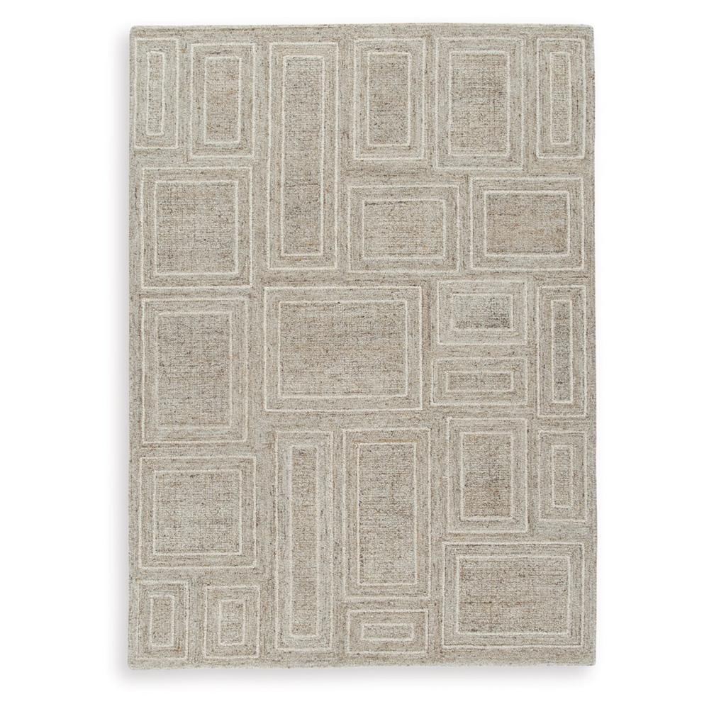 Signature Design by Ashley - Brickburgh Medium Rug in Gray/Ivory/Honey - R406902 veiw 1