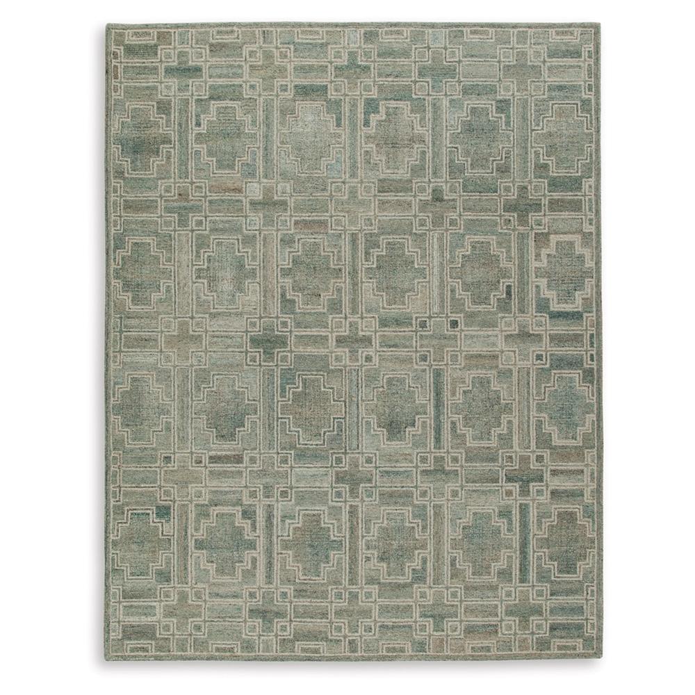 Signature Design by Ashley - Jossland Large Rug in Green/Ivory - R406911 veiw 1
