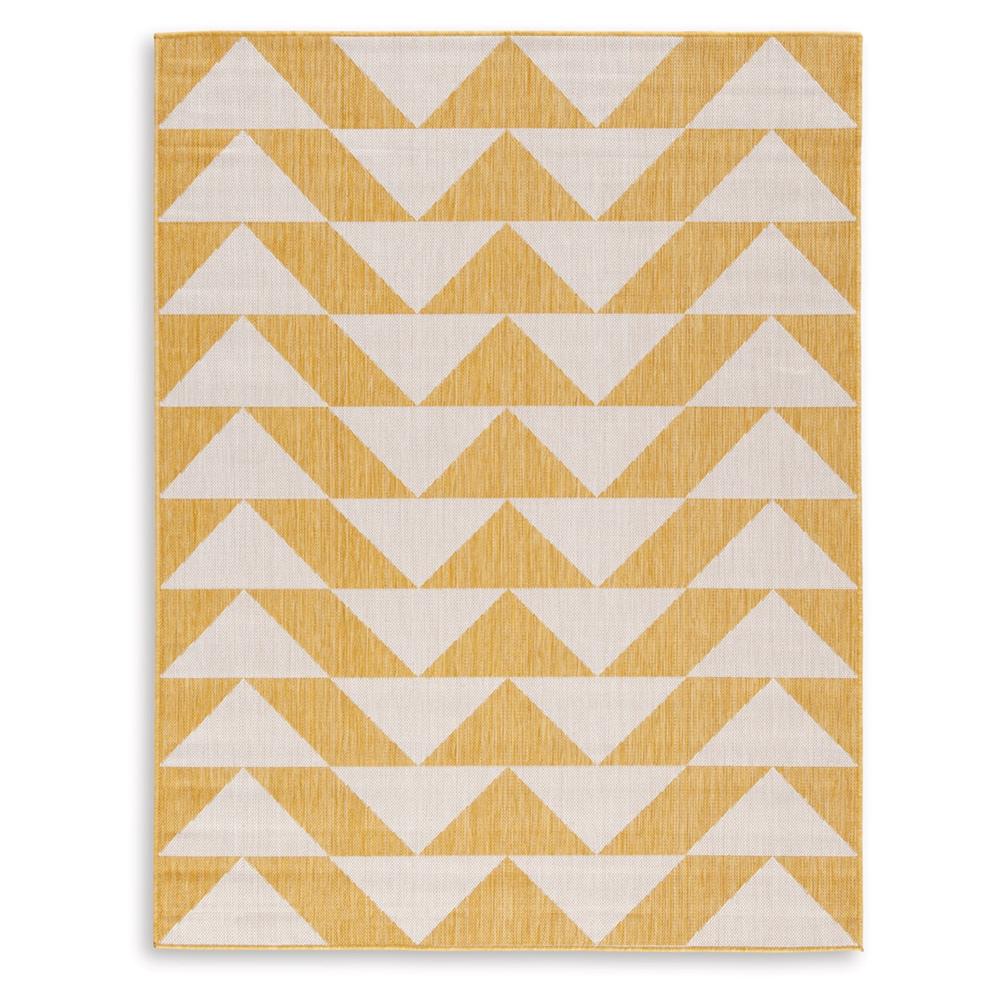 Signature Design by Ashley - Thomley Medium Rug in Ivory/Yellow - R900062 veiw 1