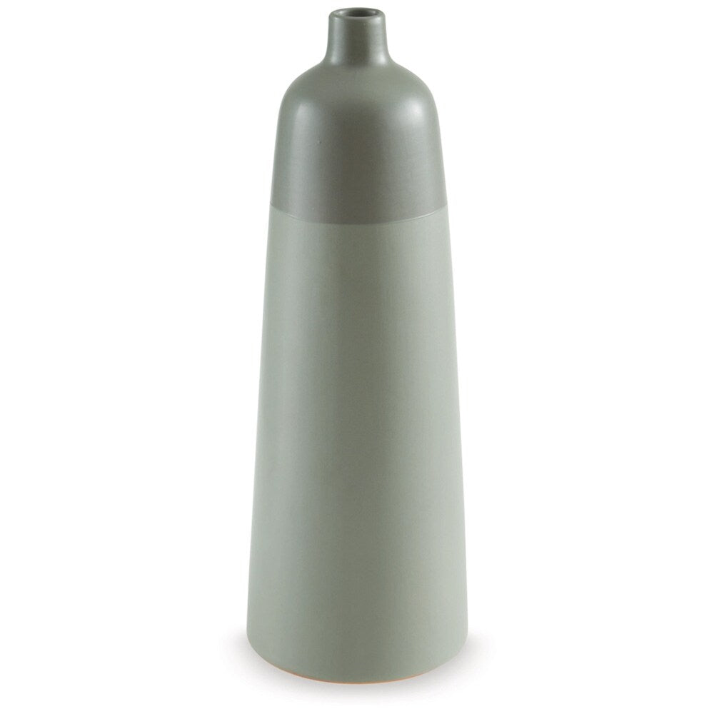 Signature Design by Ashley - Peerland Vase in Sage Green - A2000655 veiw 1