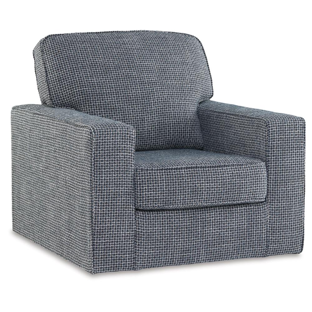 Signature Design by Ashley - Olwenburg Swivel Accent Chair in Denim - A3000652 veiw 1