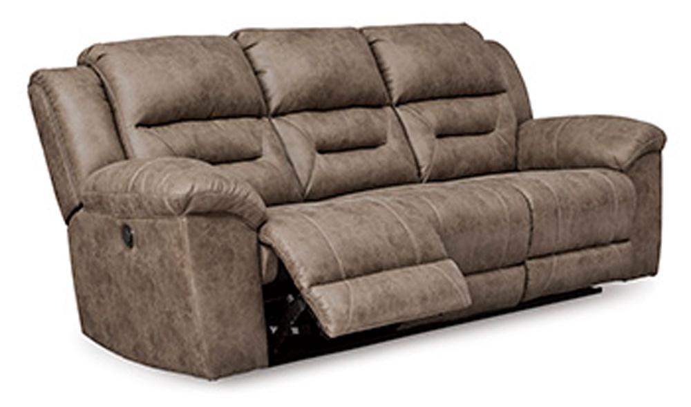 Signature Design by Ashley - Stoneland Reclining Power Sofa in Fossil - 3990587 veiw 1