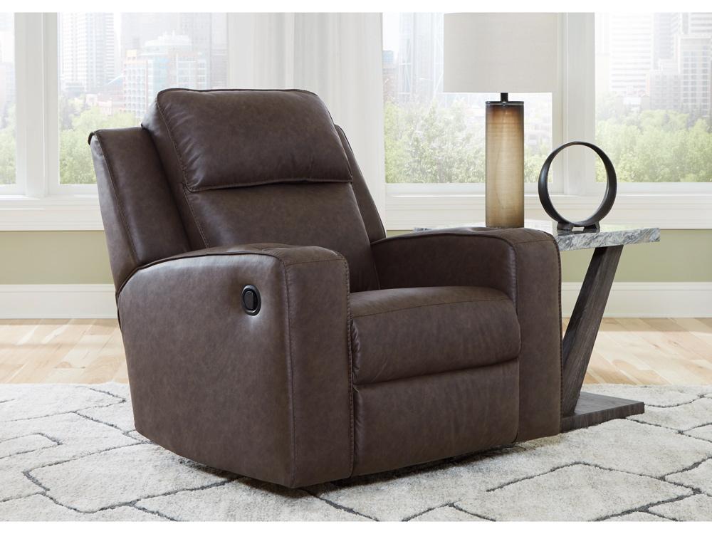 Signature Design by Ashley - Lavenhorne Rocker Recliner in Granite - 6330625 veiw 4