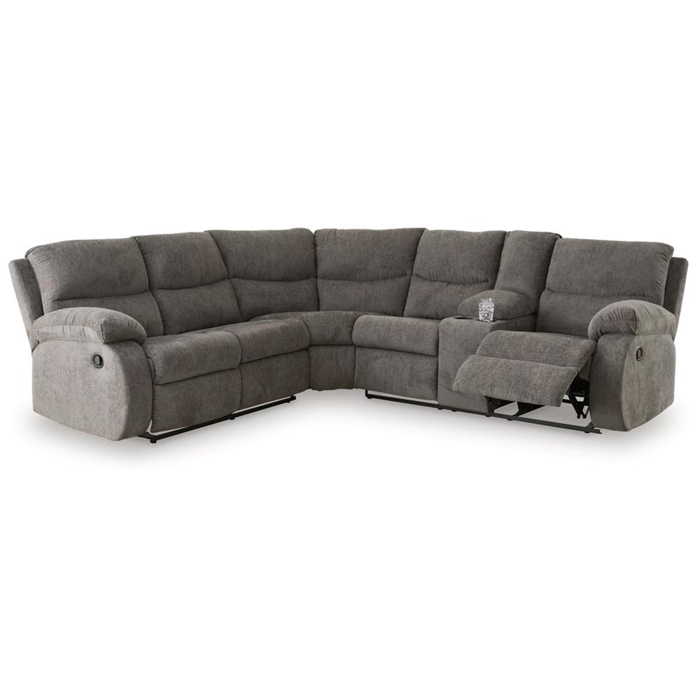 Signature Design by Ashley - Museum 2-Piece Manual Reclining Sectional in Pewter - 81807S1 veiw 1