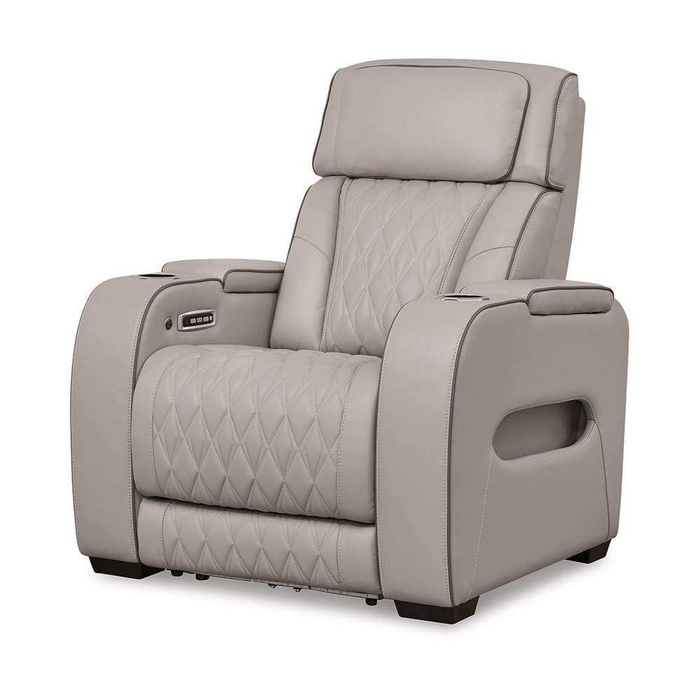 Signature Design by Ashley - Boyington Pwr Recliner/Adj Headrest in Black/Gray - U2710513 veiw 1