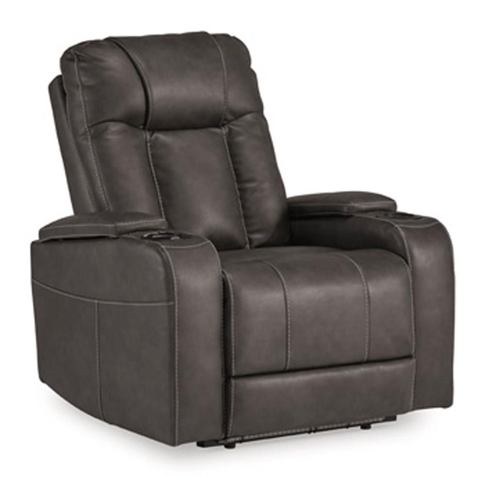 Signature Design by Ashley - Feazada Pwr Rocker Rec/Adj Headrest in Shadow - 6620513 veiw 1