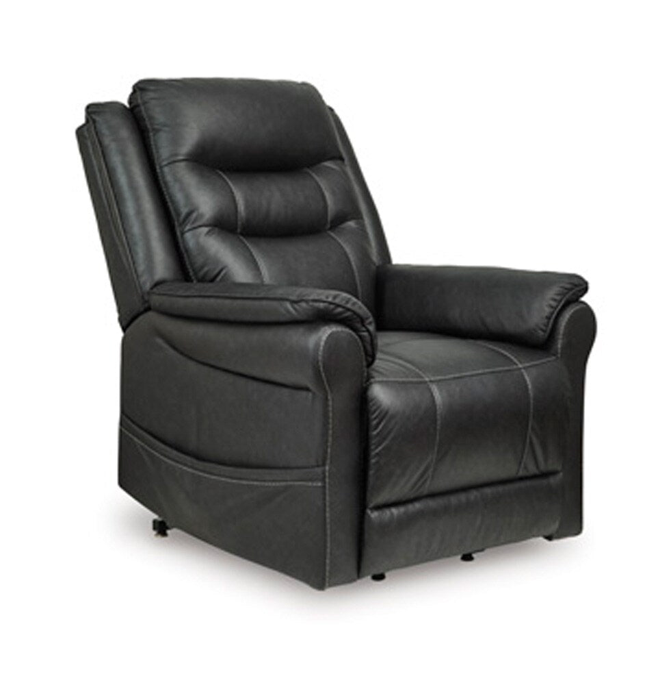 Signature Design by Ashley - Oatman Power Lift Recliner in Carbon - 1800512 veiw 1