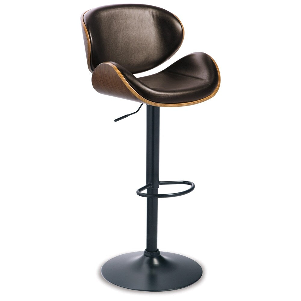 Signature Design by Ashley - Bellatier Uph Swivel Barstool in Black - D120-530 veiw 1