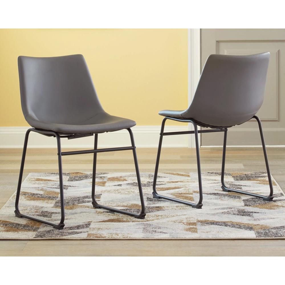 Signature Design by Ashley - Centiar Dining Uph Side Chair (Set Of 2) in Gray - D372-08 veiw 1