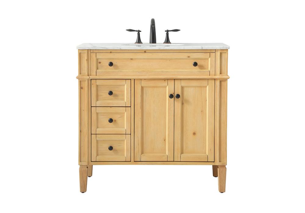 Elegant Furniture & Lighting - Park Avenue 36 inch Single bathroom vanity in natural wood - VF12536NW veiw 1