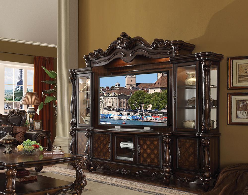 ACME Furniture - Versailles Entertainment Center - Cherry Oak - 91325 veiw 3