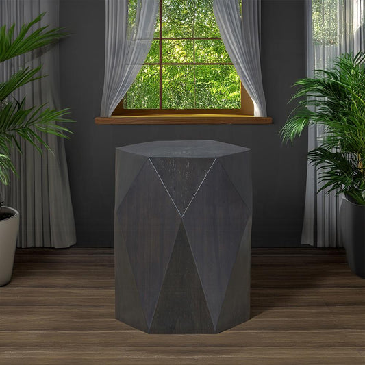 ACME Furniture - Hanniel End Table - Black Finish - LV02776 view 2