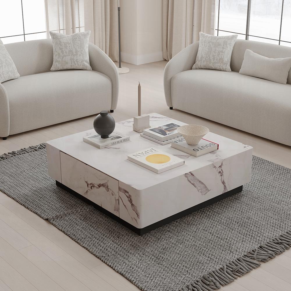 ACME Furniture - Fritzy Coffee Table - Engineered Stone Finish - LV03125 veiw 3