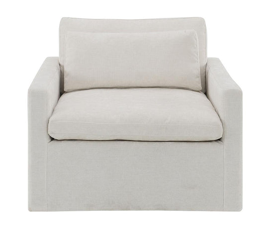 ACME Furniture - Naveen Swivel Chair w/Pillow - Ivory Fabric - AC03142 veiw 3