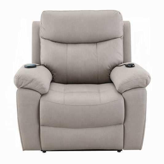 ACME Furniture - Chriki Power Recliner w/Lift & Heating & Massage - Light Gray Fabric - LV04272 view 7