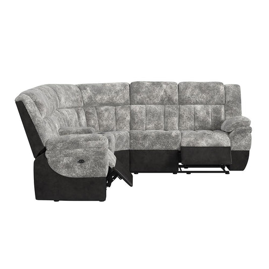 Picket House Furnishings - Celeste 6PC Motion Sectional Set in Dillon/Shire Steel - U-13730-10540-6PC veiw 2