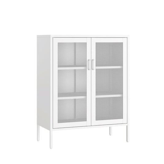 Manhattan Comfort - Amelia 31.5 Accent Cabinet with 3 Adjustable Shelves in White - AF008-WH veiw 2