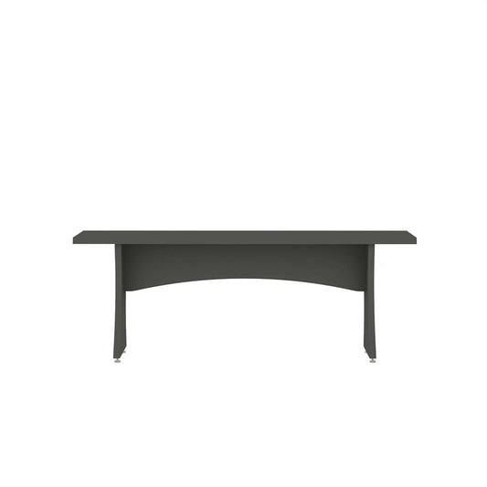 Manhattan Comfort - Coney Dining Bench with MDF Legs in Grey - Set of 2 - 184GMC9 veiw 2
