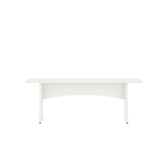 Manhattan Comfort - Coney Dining Bench with MDF Legs in White - Set of 2 - 184GMC1 veiw 2