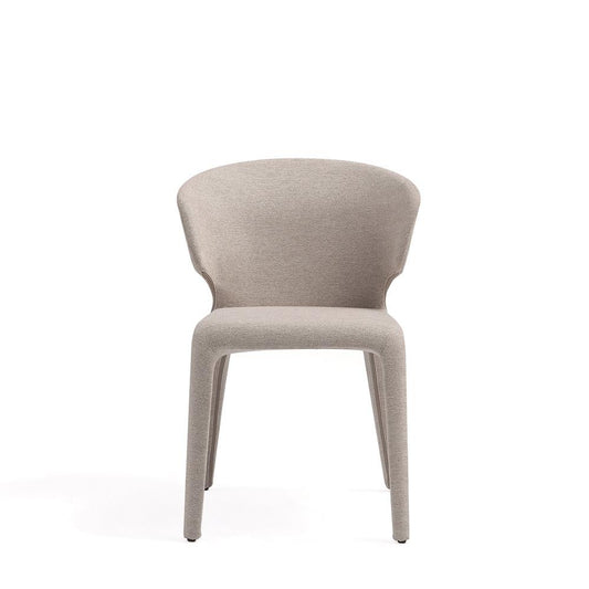 Manhattan Comfort - Conrad Woven Tweed Dining Chair with Metal Legs in Wheat - Set of 4 - 2-DC031-WWT veiw 2