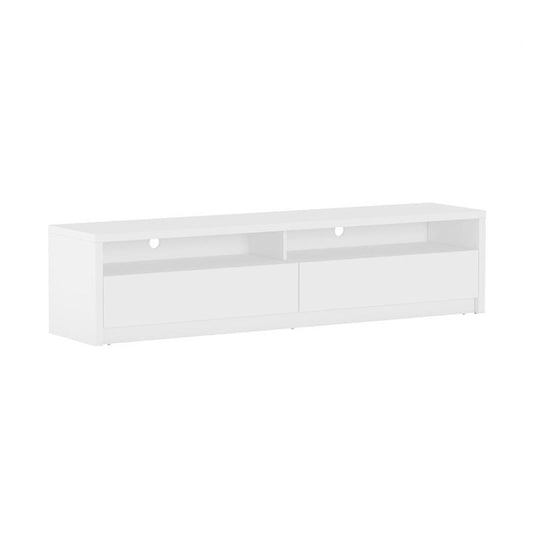 Manhattan Comfort - Duncan 70 TV Stand with 2 Full Extension Drawers in White - TV008-WH veiw 2