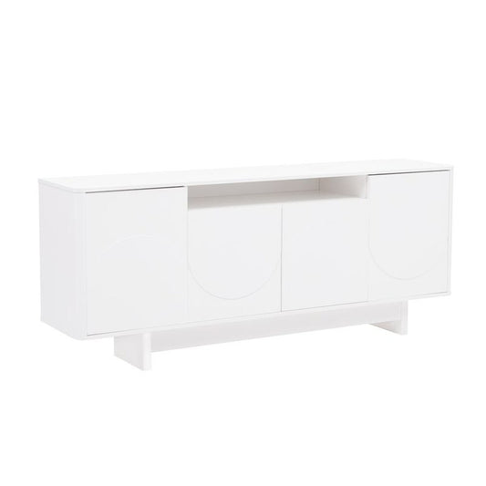 Manhattan Comfort - Ella 70.86 Sideboard with 0 Full Extension Drawers in White - SB005-WH veiw 2