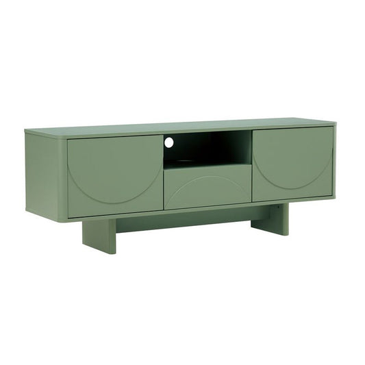 Manhattan Comfort - Ella 59 TV Stand with 1 Full Extension Drawers in Sage Green - TV007-GR veiw 2