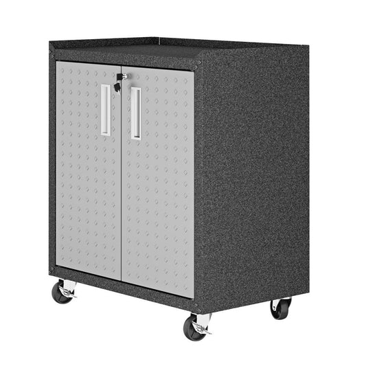 Manhattan Comfort - Fortress 30x18 Garage Cabinet with 2 Adjustable Shelves in Grey - 3GMCC veiw 2