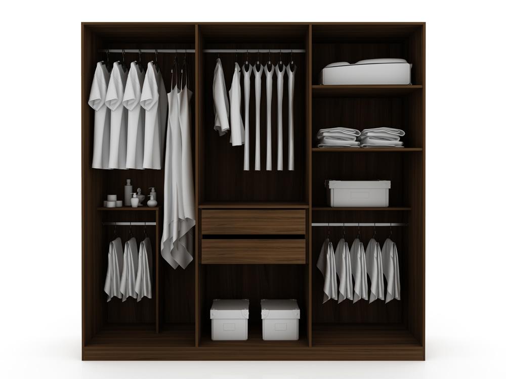 Manhattan Comfort - Gramercy Closet with 2 Drawers in Brown - 107GMC5 veiw 7